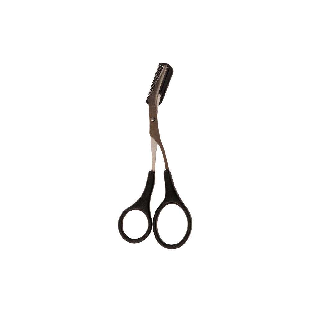 قیچی ابرو دسته لاکی با درپوش شانه دار Ed-001 شی رز SH ROSE